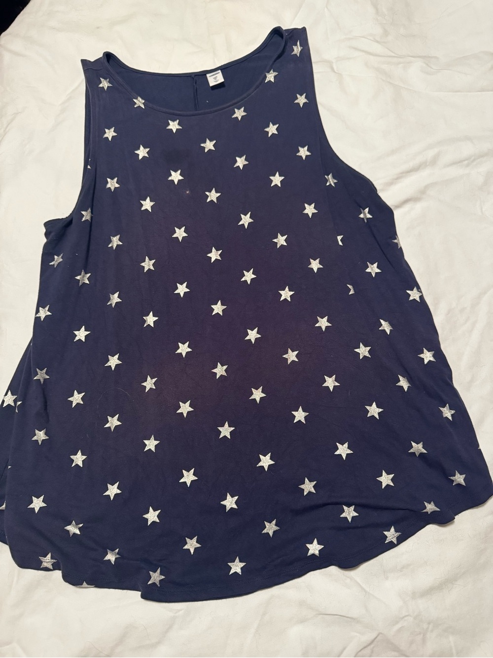 Old Navy Navy Tank with White Star Print